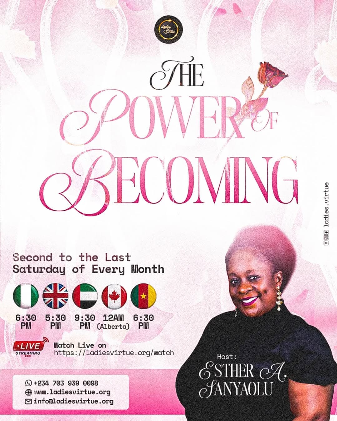 The Power of Becoming — Monthly Live Series — event artwork